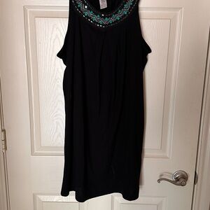 Dotti Black Coverup with Blue and Green Accents 1X